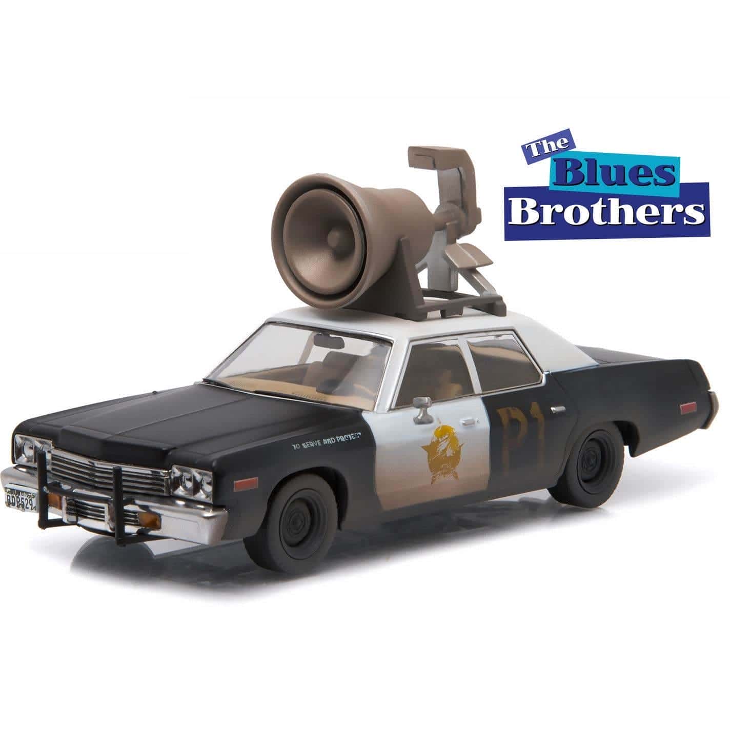 ミニカー GreenLight 1974 DodgeMonaco Bluesmobile Blues Brothers - 1974 Dodge Monaco Bluesmobile - Walmart.com