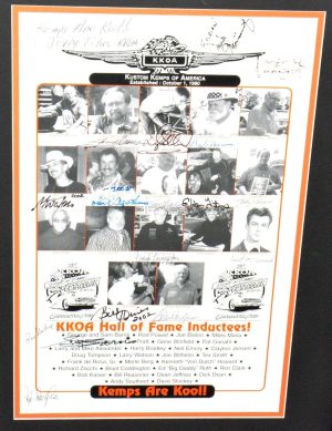 Kustom Kemps of America KKOA Hall of Fame Signed Poster Framed