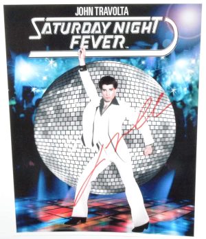 John Travolta Saturday Night Fever Signed Photo