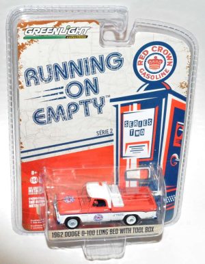 Greenlight Red Crown Gasoline 1962 Dodge D-100 Long Bed