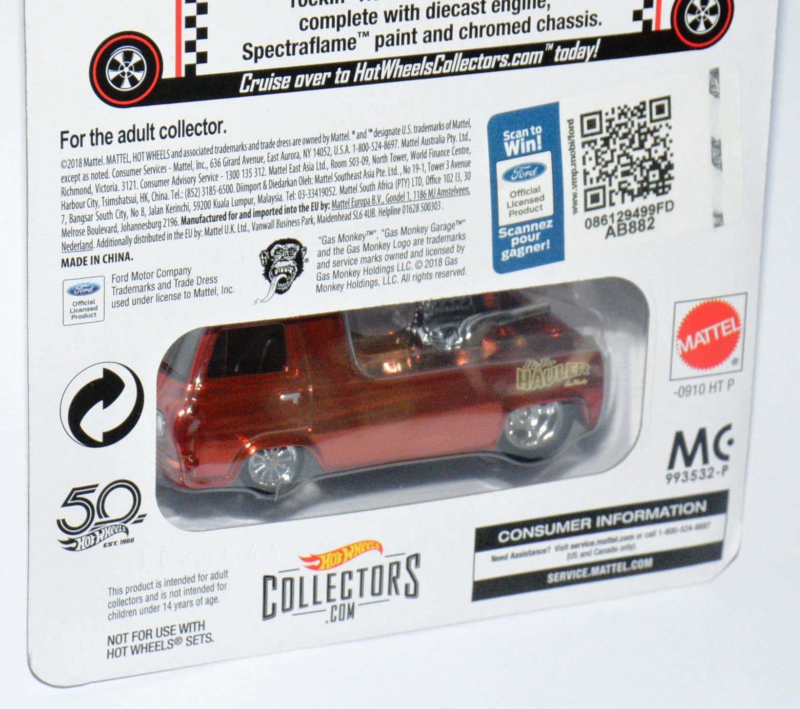 Hot Wheels RLC Gas Monkey Hi-Po Hauler - Universal Classic Toys