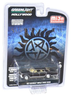 Greenlight Chrome Supernatural 1967 Chevrolet Impala Sport Sedan