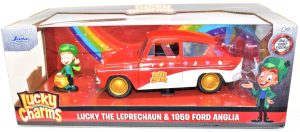 Jada Lucky Charms Luck the Leprechaun & 1959 Ford Anglia 1:24