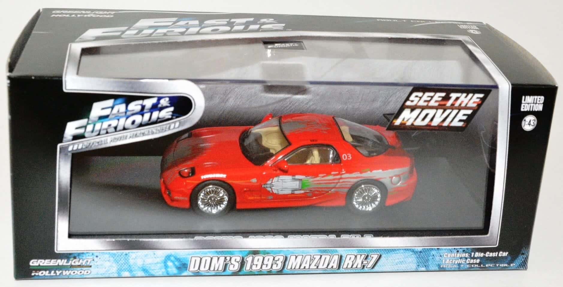 Dom S Rx7 Fast & Furious Dom's 1993 Mazda RX-7 1/43 - Universal Classic Toys