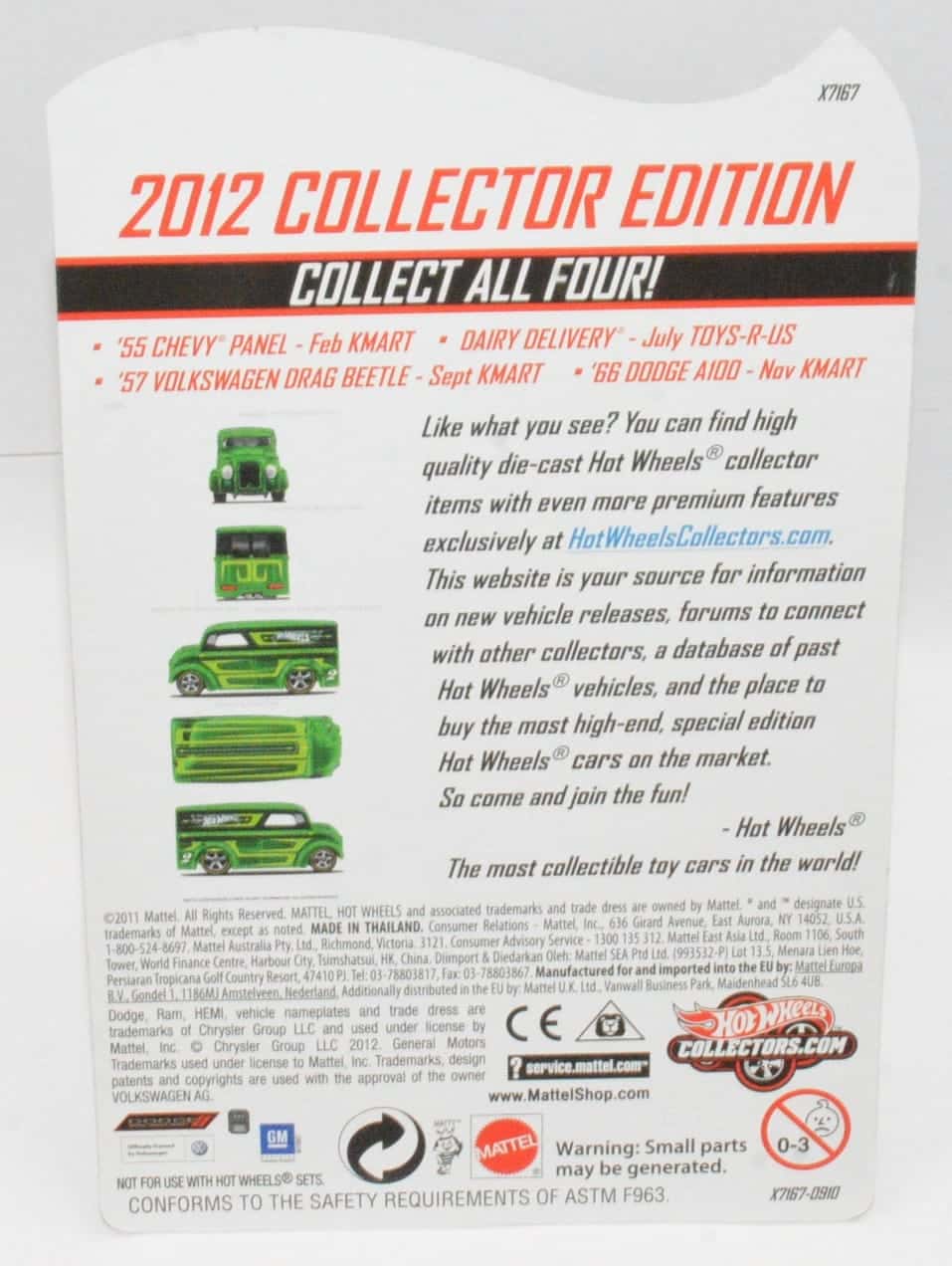 ミニカー HotWHeels 2012 COLLECTOR EDITION Hot Wheels 2012 Collector Edition Mail-In Set - Universal