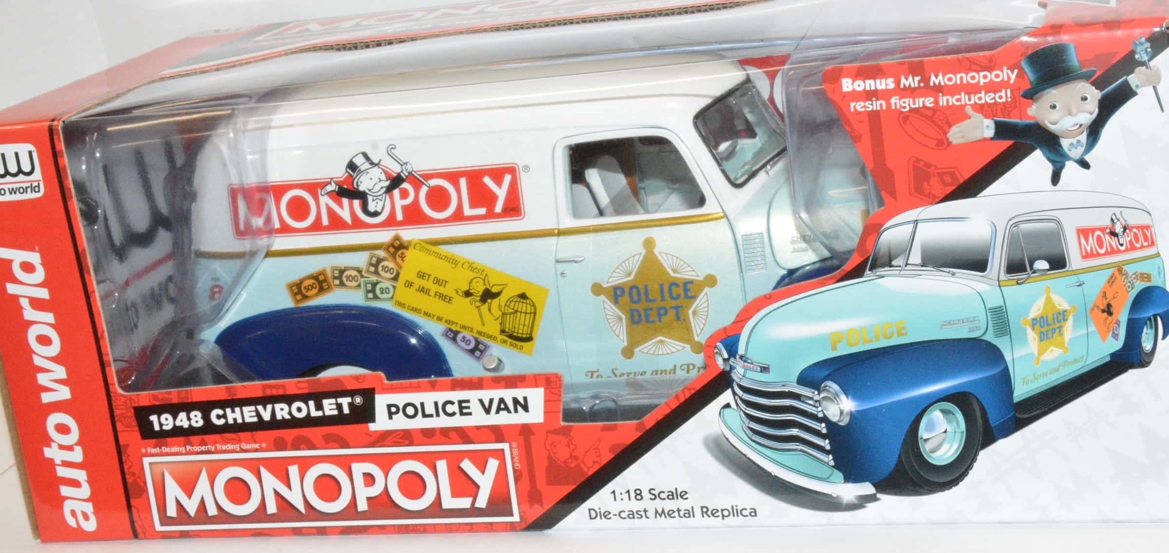 Auto World Monopoly 1948 Chevrolet Panel Delivery w/ Resin