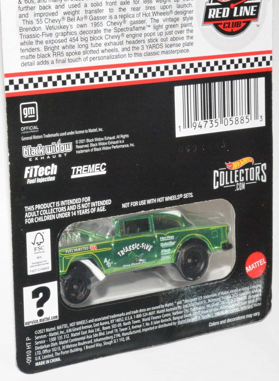 Hot Wheels RLC '55 Chevy Bel Air Gasser - Universal Classic Toys