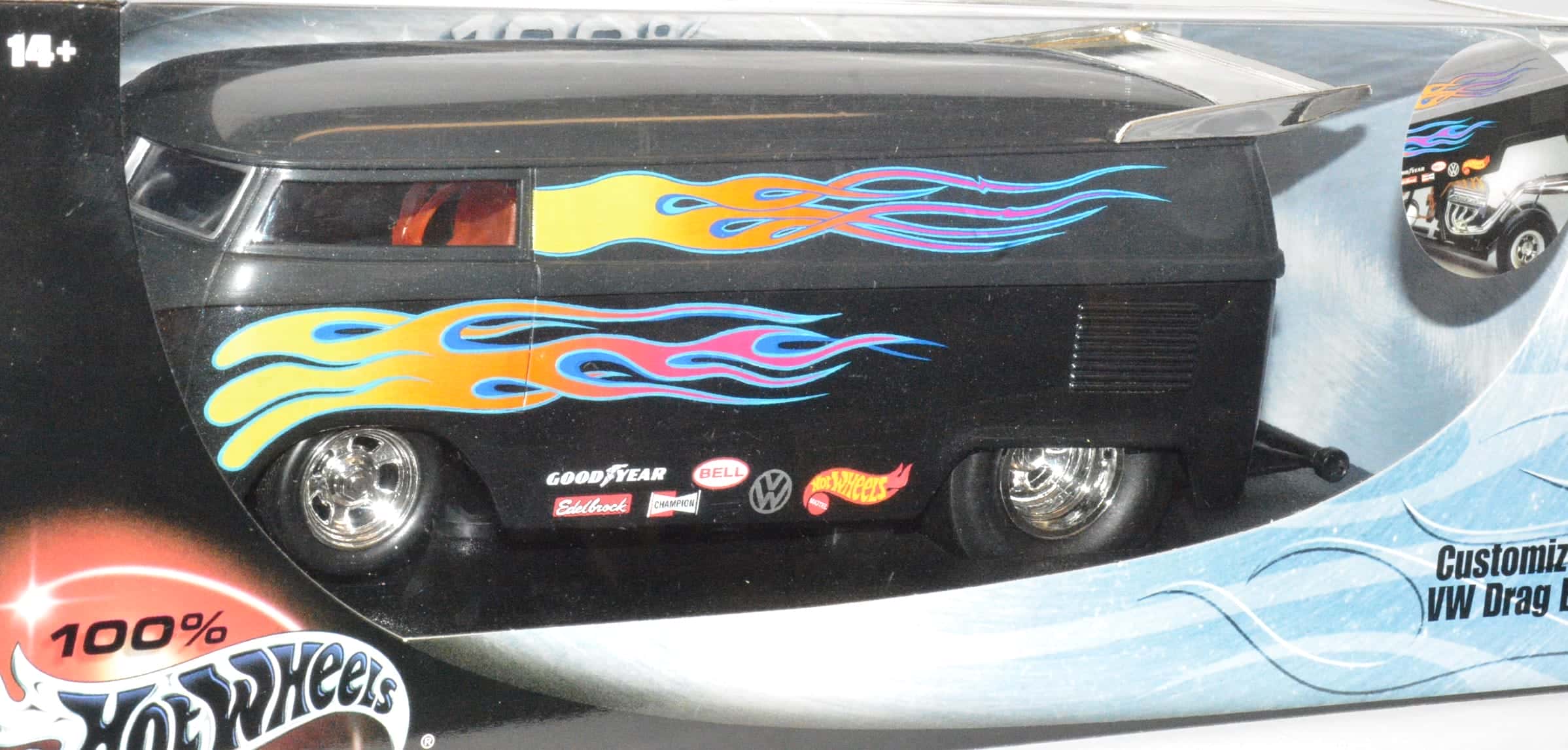 ホットウィール、CUSTOMIZED VW DRAG BDS Hot Wheels Collectibles Customized VW Drag Bus 1:18 Scale (3