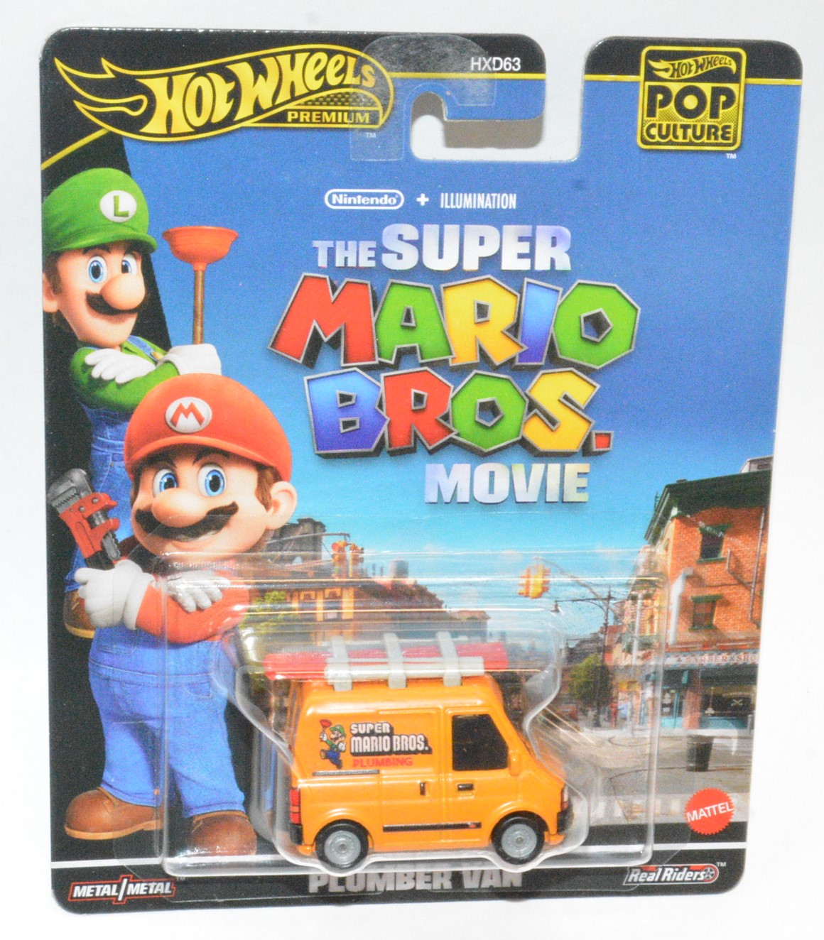 Hot Wheels The Super Mario Bros Movie Plumber Vans Premium Pop Culture