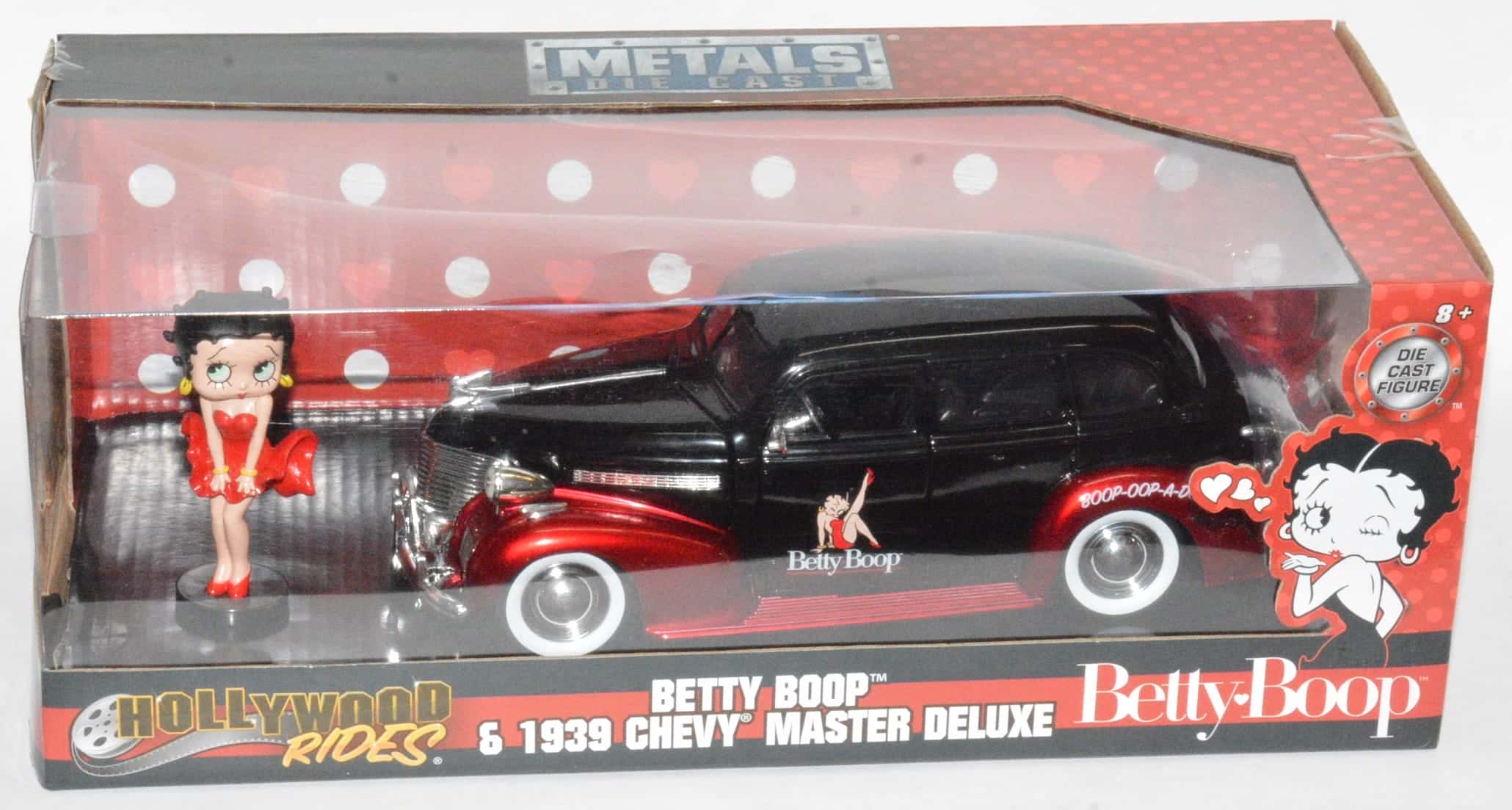 【現状品】BETTY BOOP 1939 CHEVY MASTER DELUXE Jada Toys Hollywood Rides 1:24 Scale Betty Boop & 1939 Chevy