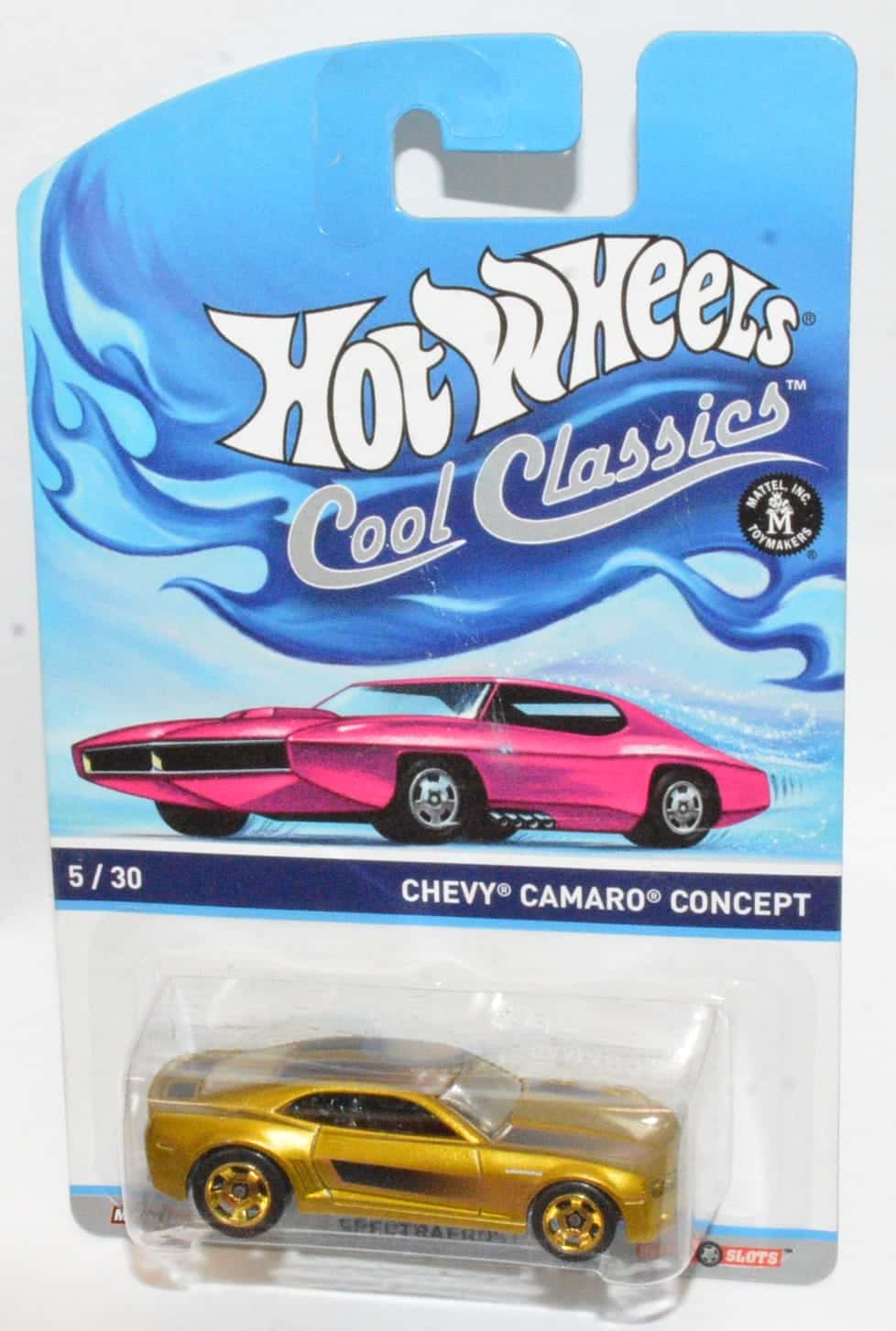 Hot Wheels 1/64 Cool Classics – Chevy Camaro Concept #5/30 Doré 2014 | Neuf