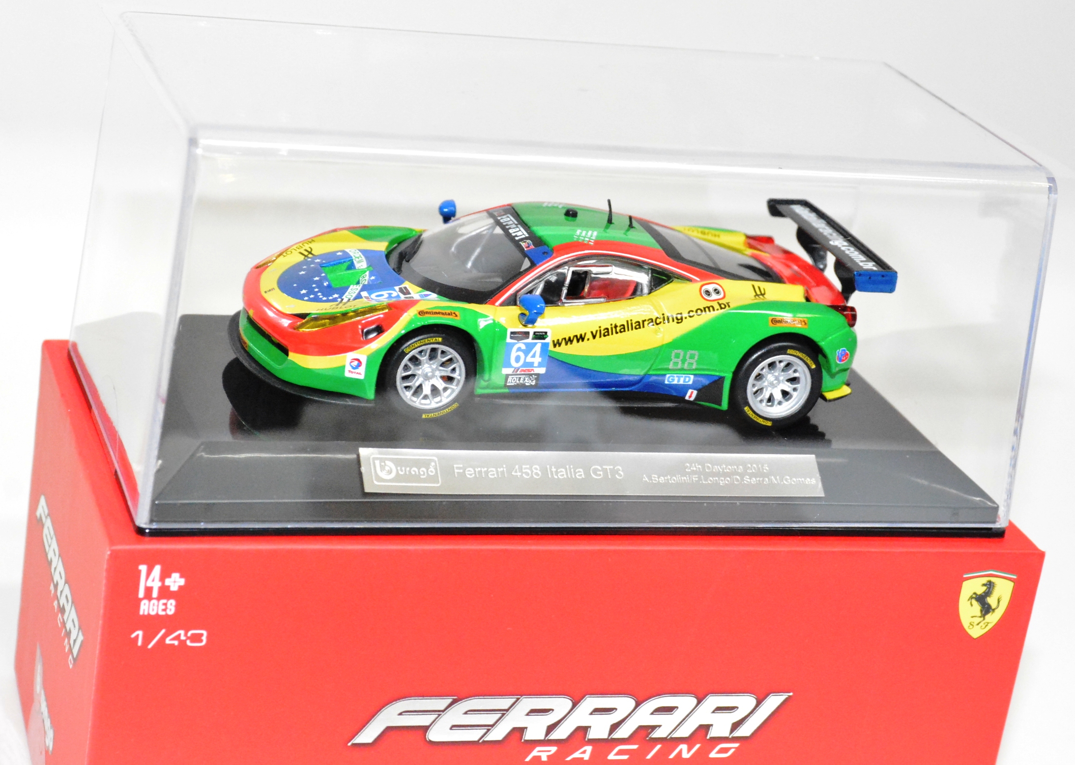 Bburago Ferrari Racing 458 Italia GT3 / 2015 - Universal Classic Toys
